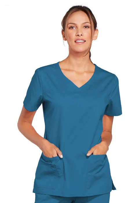 Cherokee WW Core Stretch Women's Classic V-Neck Scrub Top 4727