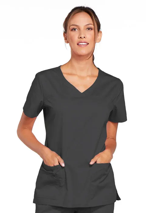 Cherokee WW Core Stretch Women's Classic V-Neck Scrub Top 4727