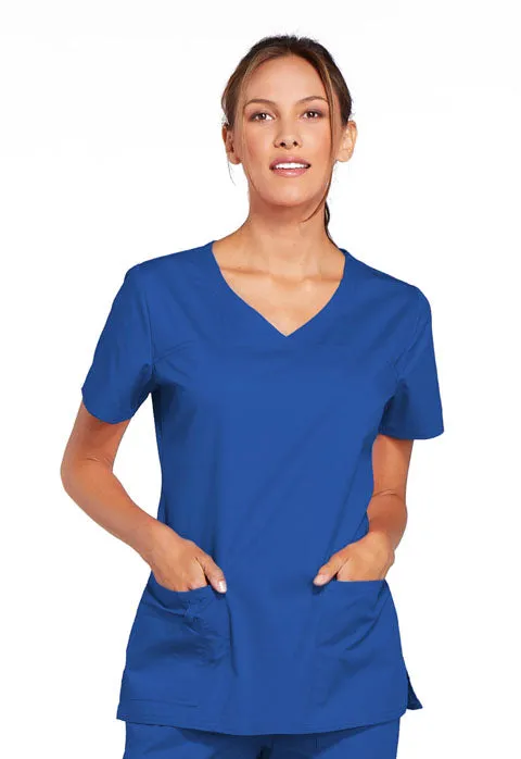 Cherokee WW Core Stretch Women's Classic V-Neck Scrub Top 4727