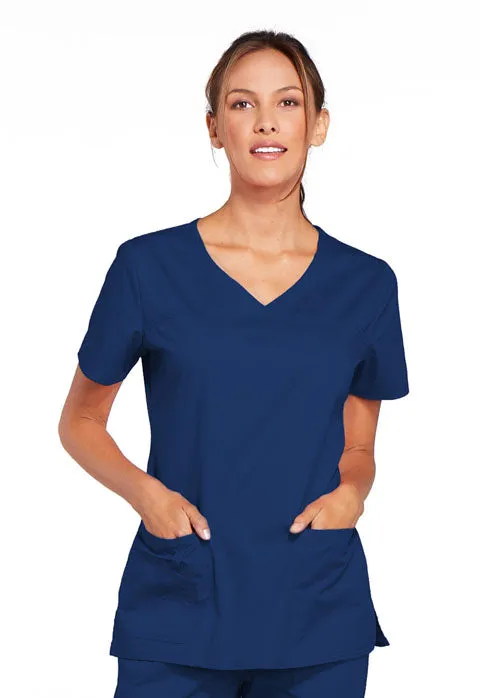 Cherokee WW Core Stretch Women's Classic V-Neck Scrub Top 4727