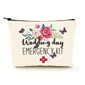 Chic Wedding Cosmetic Bag for Bride and Bridesmaids