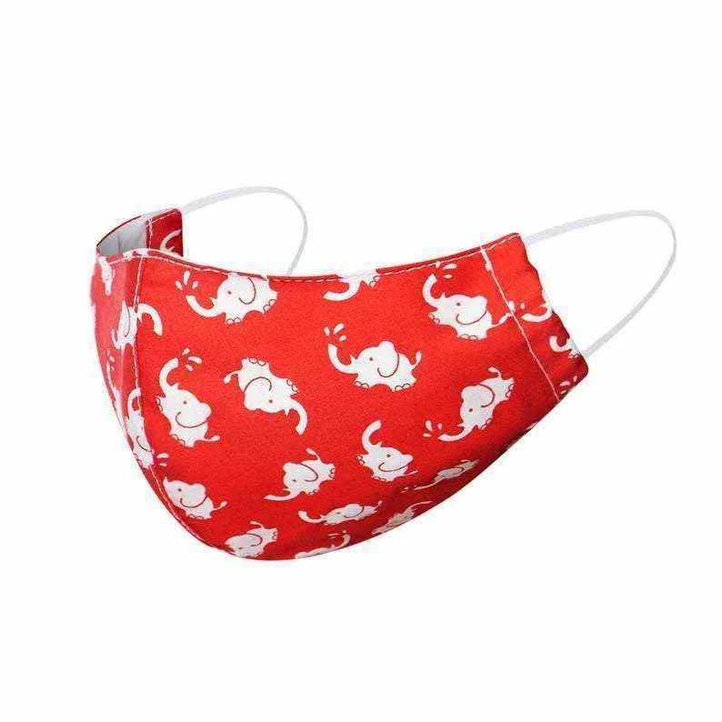 Child 9-12 Years Old Reusable Face Mask with Filter Pocket 100% Cotton - Thailand