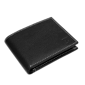 CIMONI® Premium Genuine Leather Wallet for Men Casual Wallet with RFID Protection 4 Card 1 Coin Slots Slim Elegant Design Wallet (Color - Black)