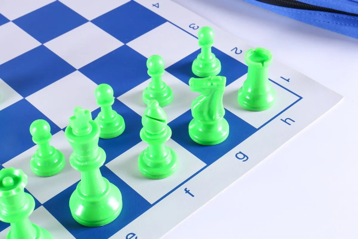 Club Chess Set Color Combo 2 - Green and Blue