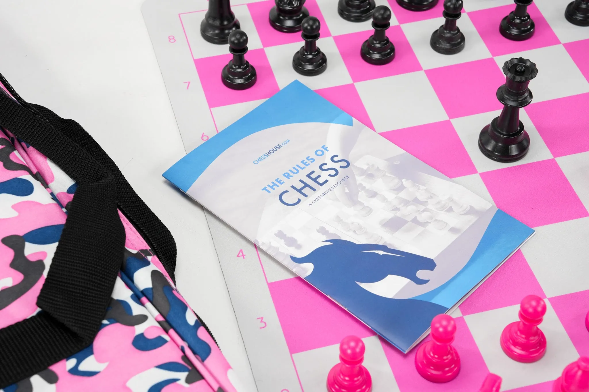 Club Chess Set Color Combo 3 - Pink Camo