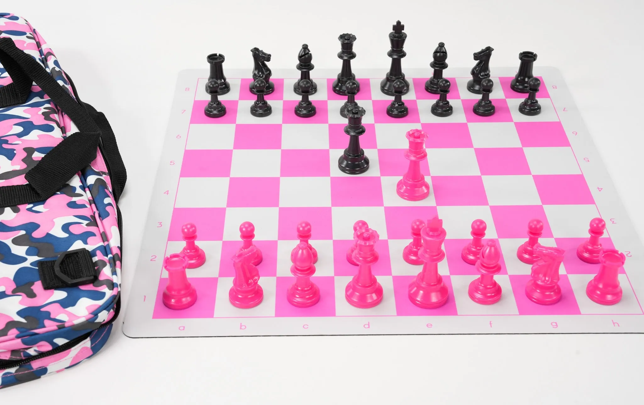 Club Chess Set Color Combo 3 - Pink Camo