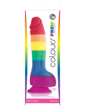 Colours Pride Edition 6" Dong with Suction Cup