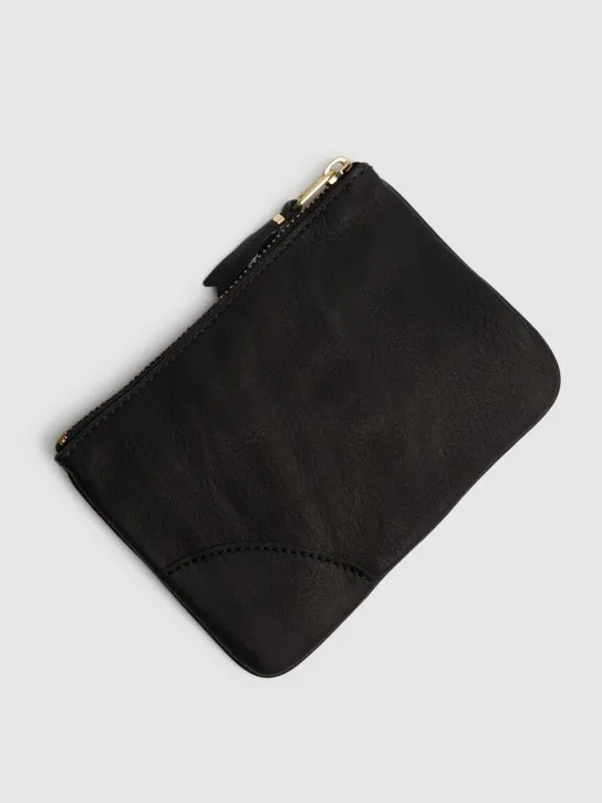 Comme des Garçons Wallet   Washed zip wallet 