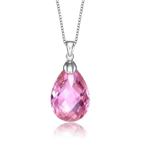 Constance Dainty Pink Teardrop Pendant