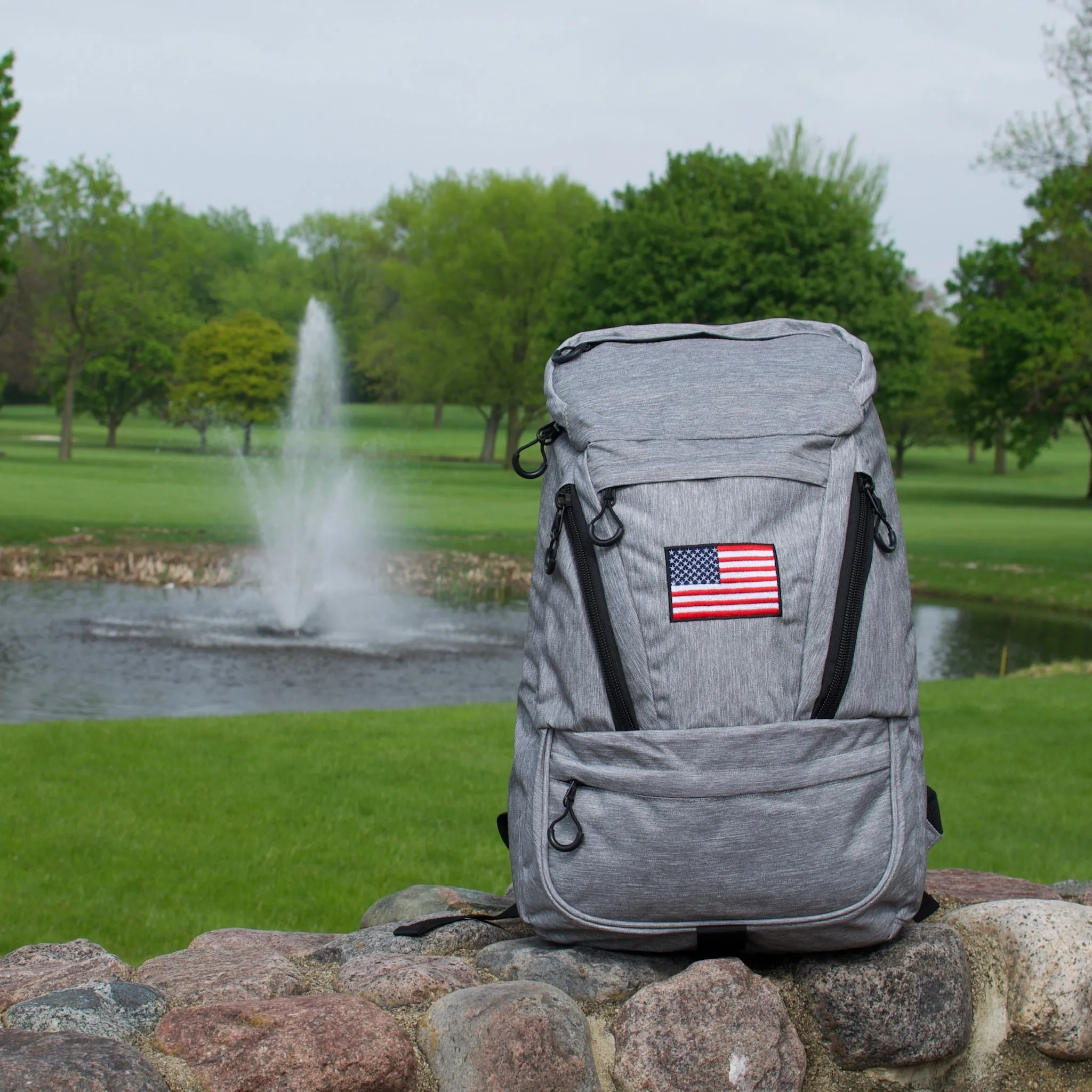 Cooler Backpack with American Flag