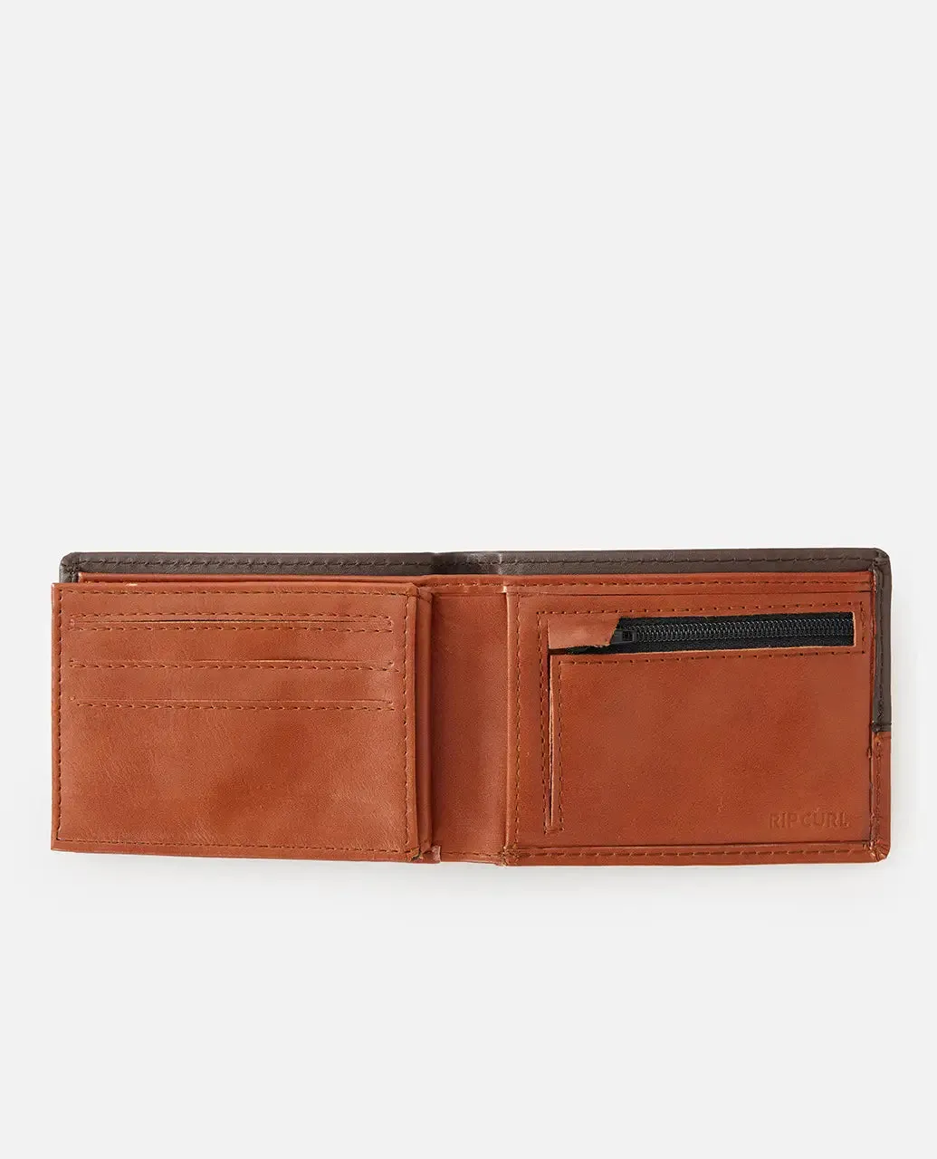 Corpawatu Icon PU Slim Wallet in Tan & Brown