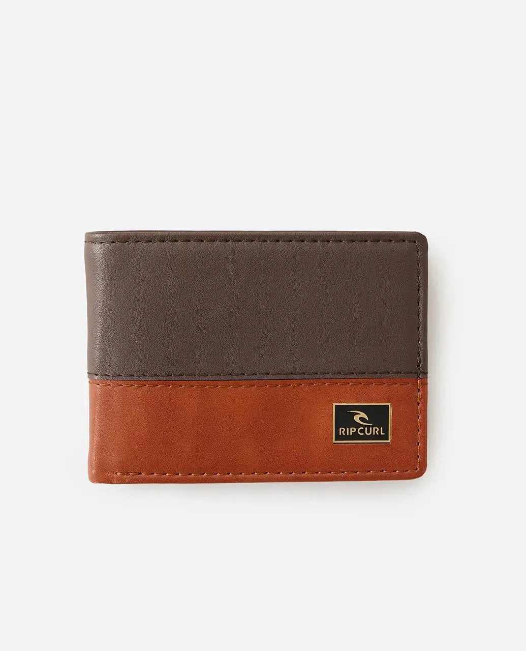 Corpawatu Icon PU Slim Wallet in Tan & Brown