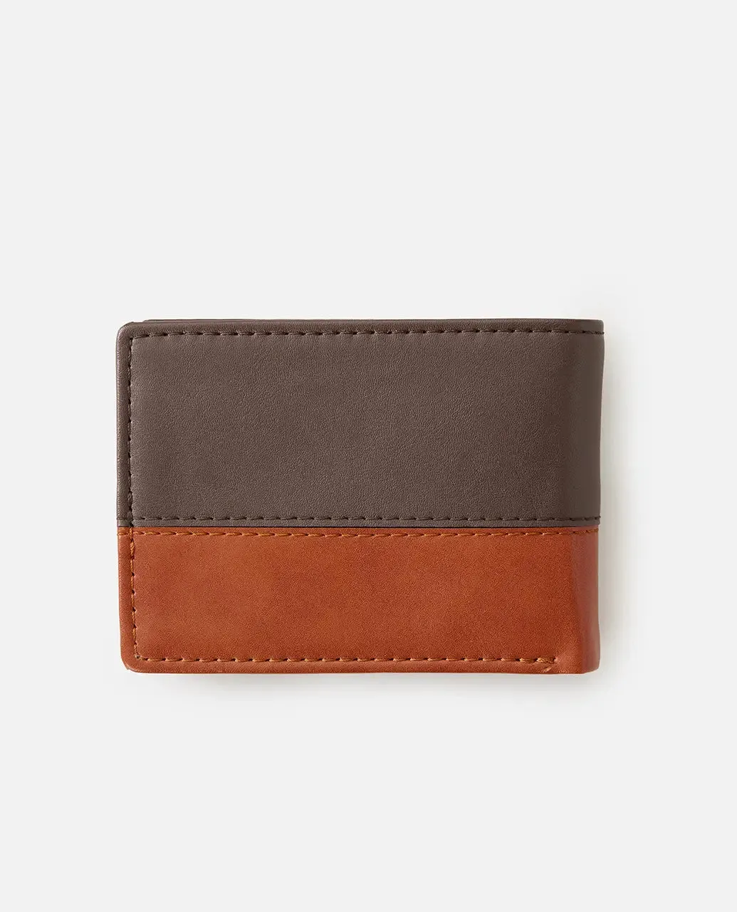 Corpawatu Icon PU Slim Wallet in Tan & Brown