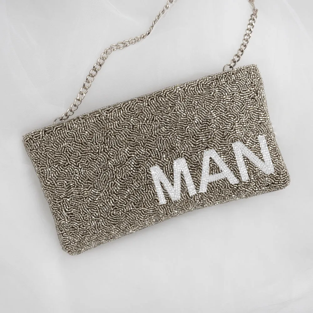 Custom Initials Sparkling Evening Bag