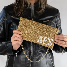 Custom Initials Sparkling Evening Bag