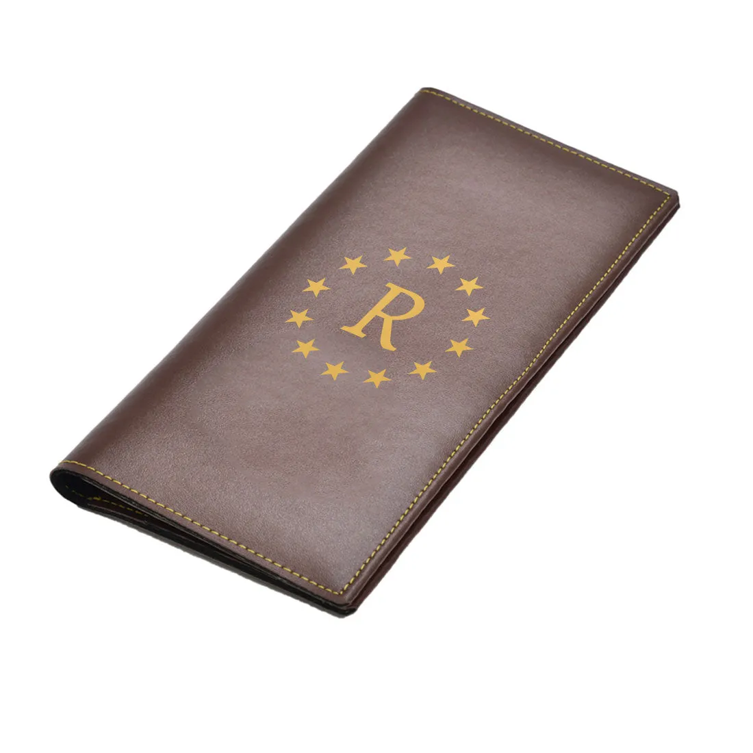 Customised Travel Passport Organizer Wallet Leather Case - Star