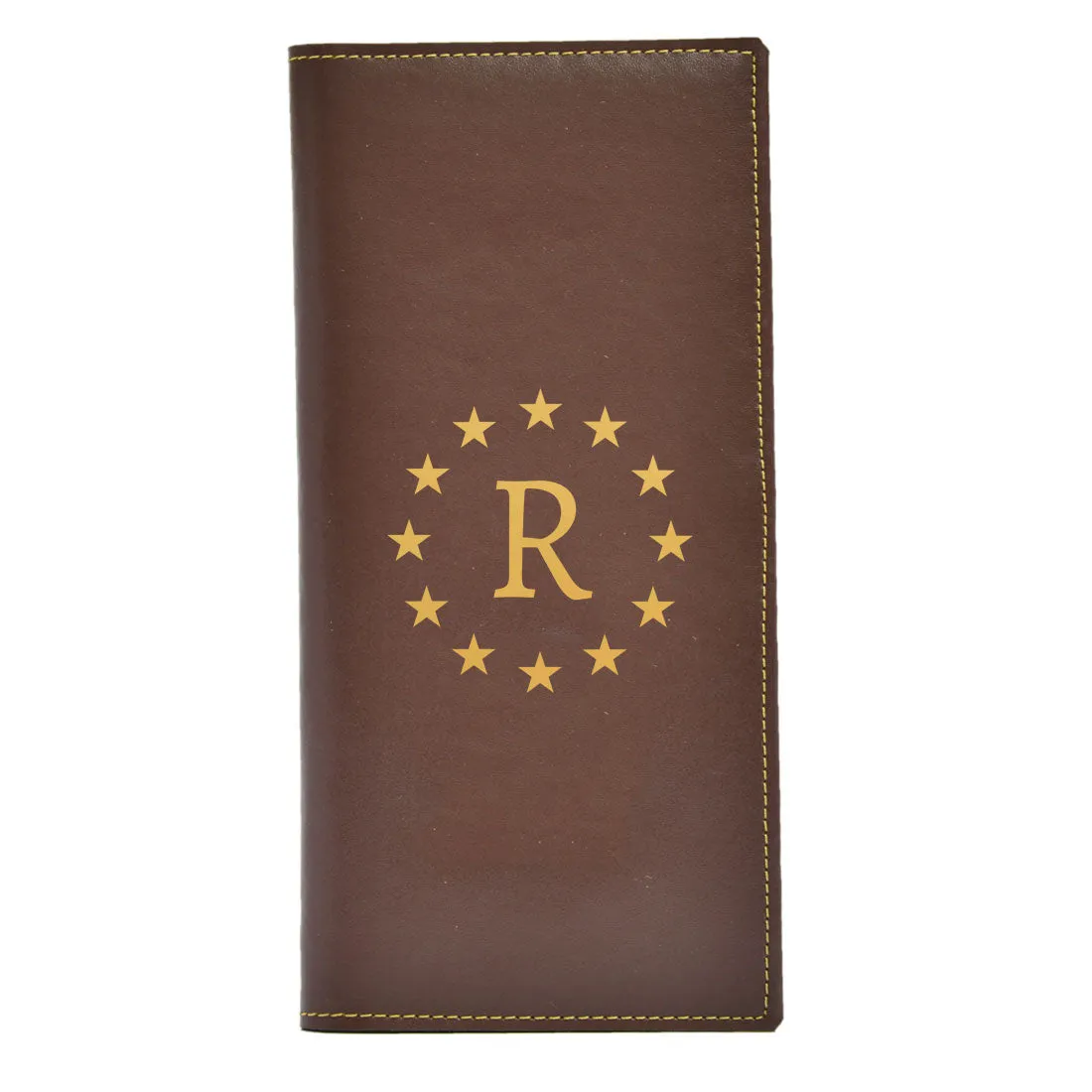 Customised Travel Passport Organizer Wallet Leather Case - Star