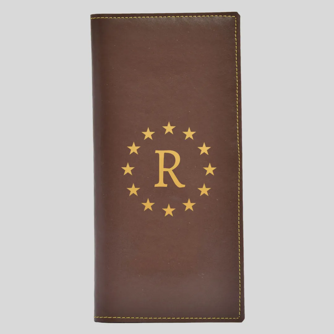 Customised Travel Passport Organizer Wallet Leather Case - Star