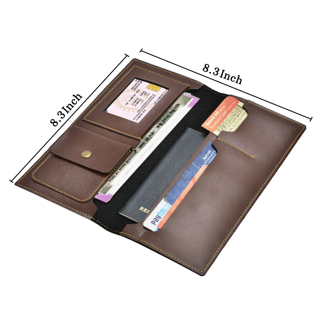 Customised Travel Passport Organizer Wallet Leather Case - Star