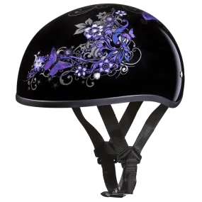 D6-B D.O.T. DAYTONA SKULL CAP - W/ BUTTERFLY