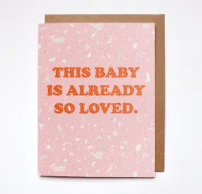 Daydream Prints - Baby so loved card