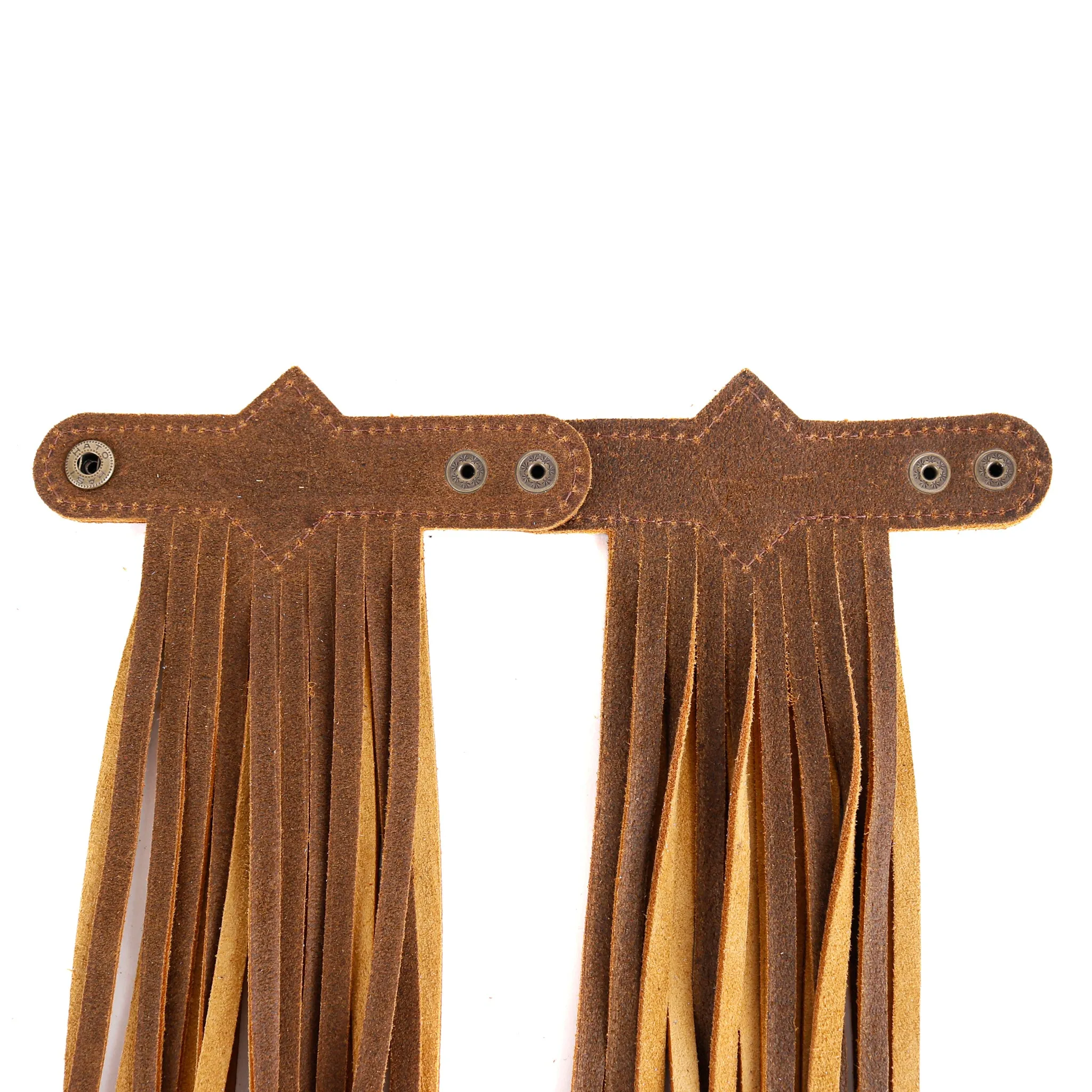 DIAMANTE FRINGE TASSELS - TEXAS LEATHER - SET OF 2