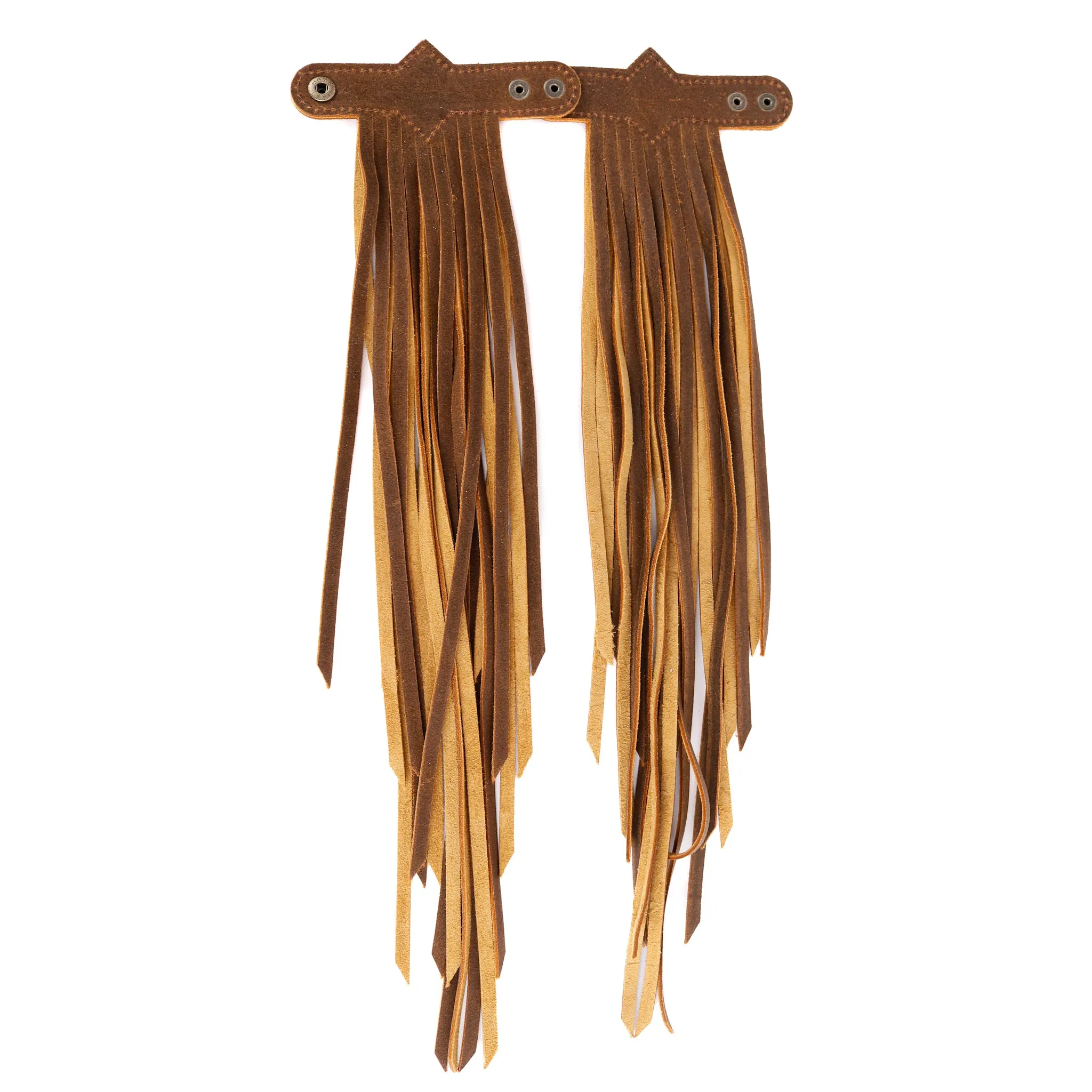 DIAMANTE FRINGE TASSELS - TEXAS LEATHER - SET OF 2