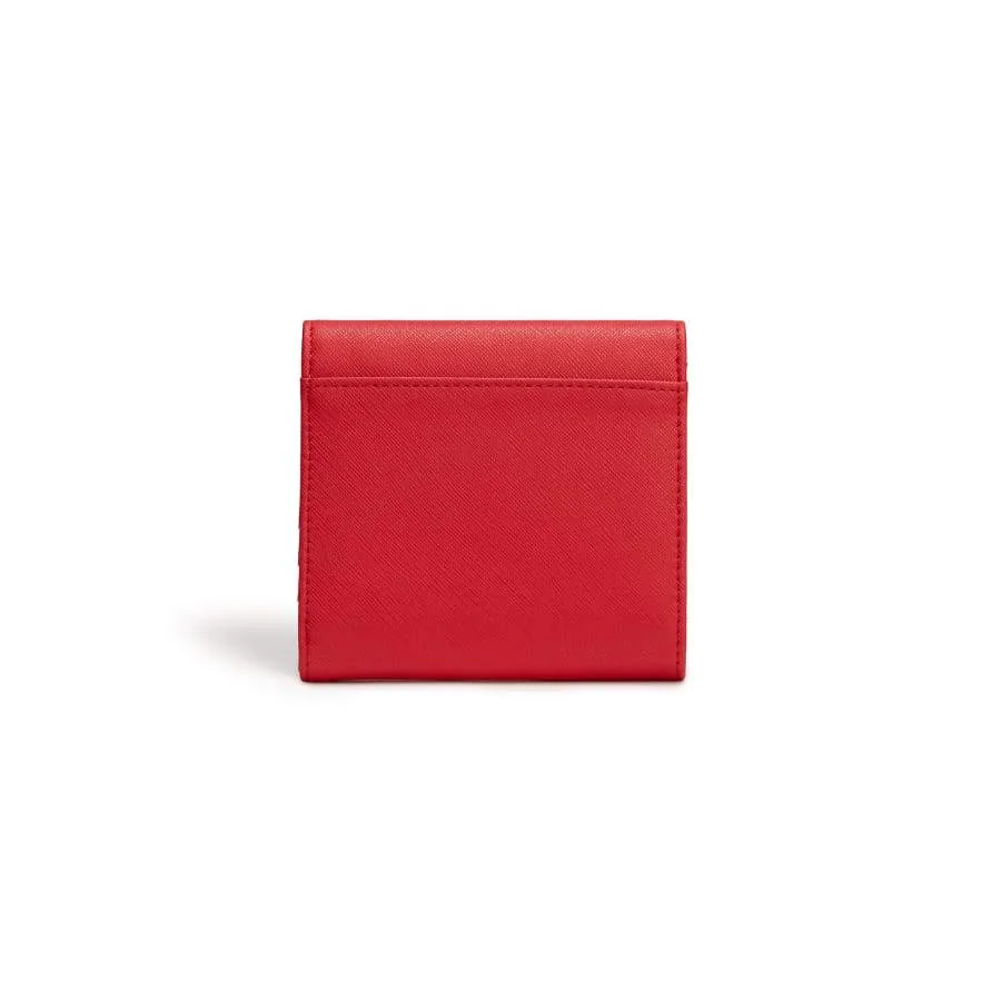 Diana Vegan Leather Small Bifold Purse | Red