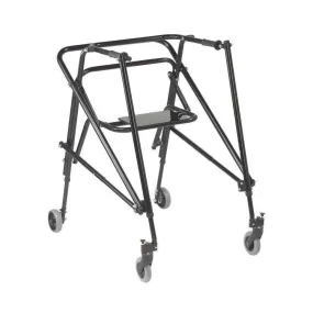 Drive Medical Nimbo 2G Lightweight Posterior Walker With Seat Black - XL