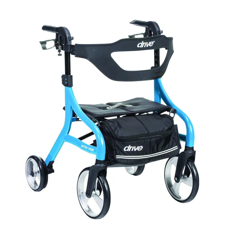 Drive Medical Nitro Sprint Rollator, Blue