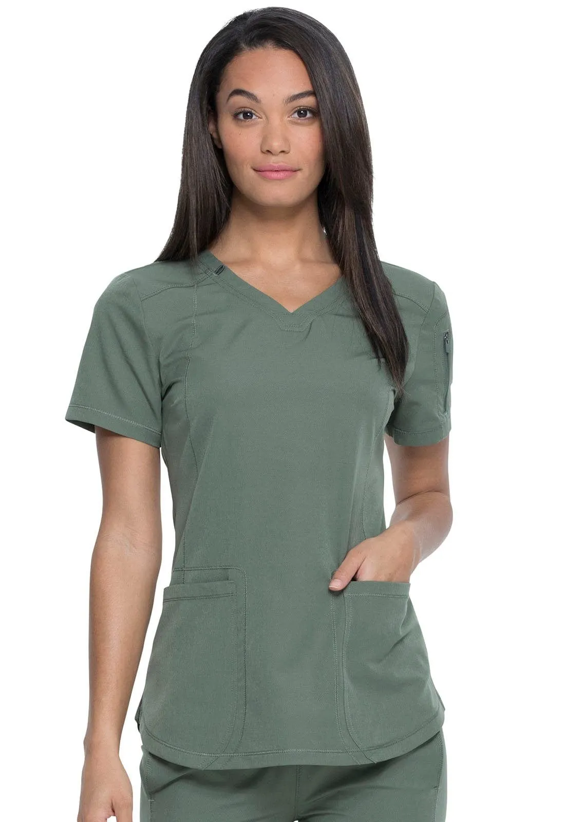 Dynamix Dickies  V-Neck Scrub Top DK730