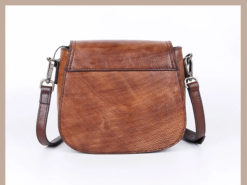 Embossing Design Vintage Leather Shoulder Bags 8078