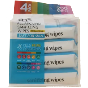 Emerson Ecologics LLC Sanitizer Wipes 75% Alcohol - 4 Pack