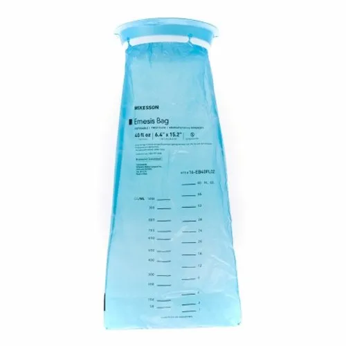 Emesis Bag McKesson 40 oz. Blue Count of 25 By McKesson