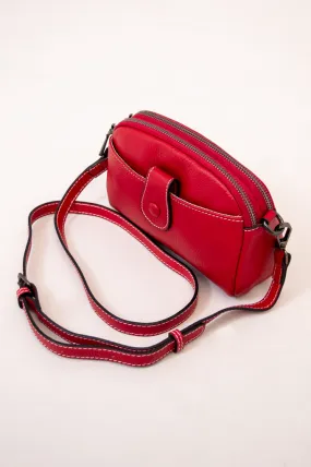 Emma Bag 88160, Red, Leather