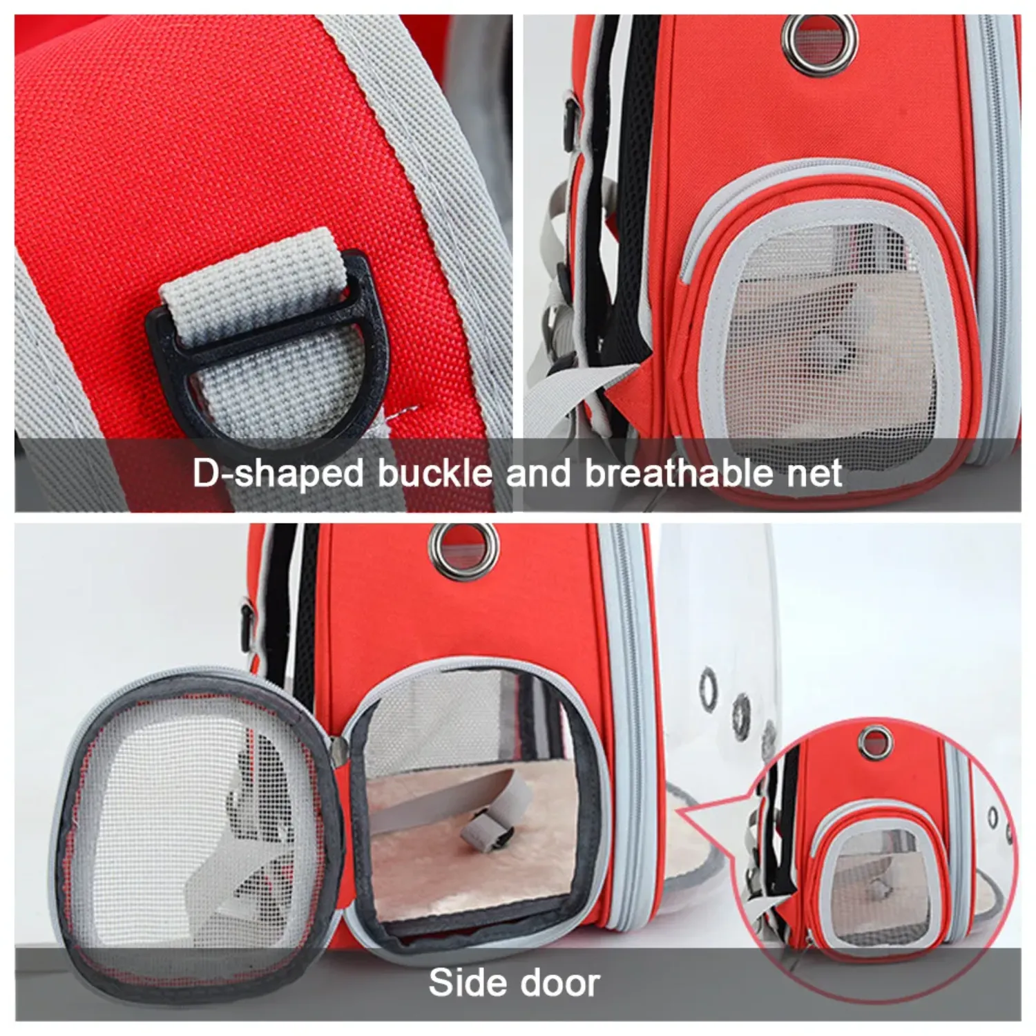 Expandable Waterproof Pet Backpack with Space Capsule Design