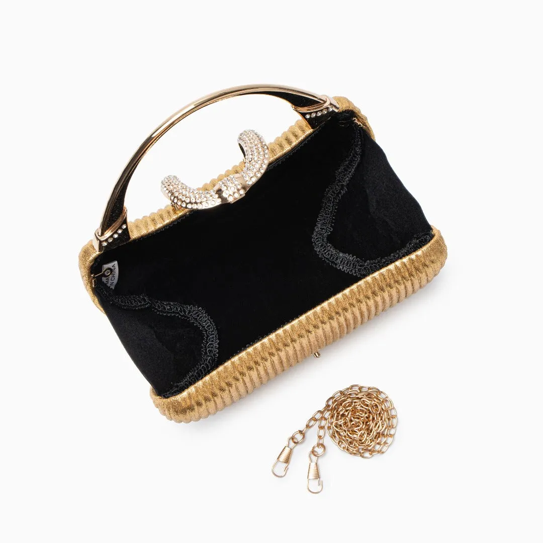 Fancy Metallic Evening Handbag