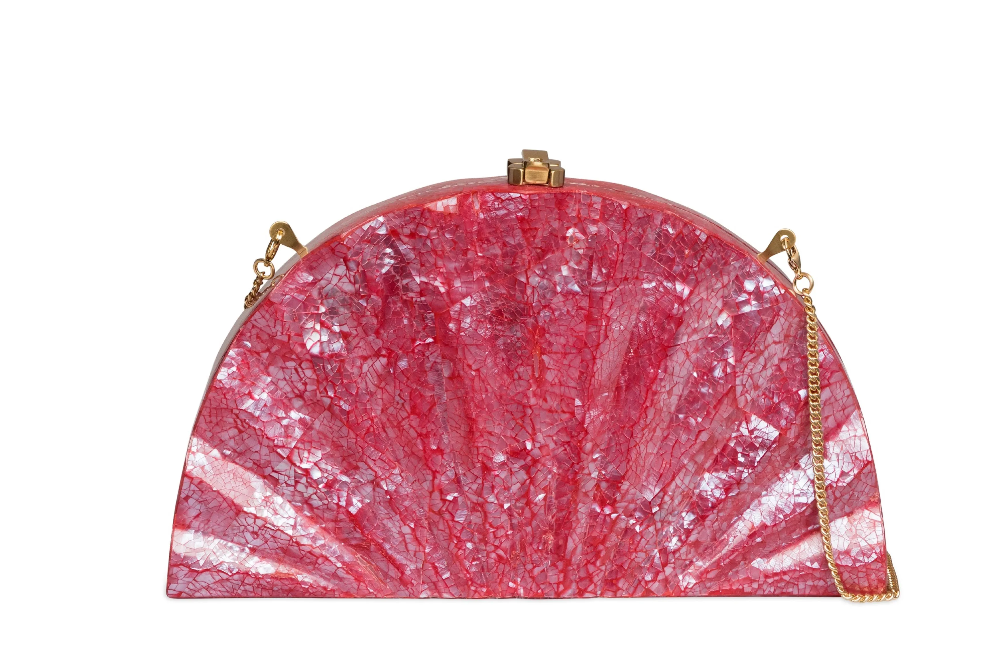 Fandango Clutch Crimson Red