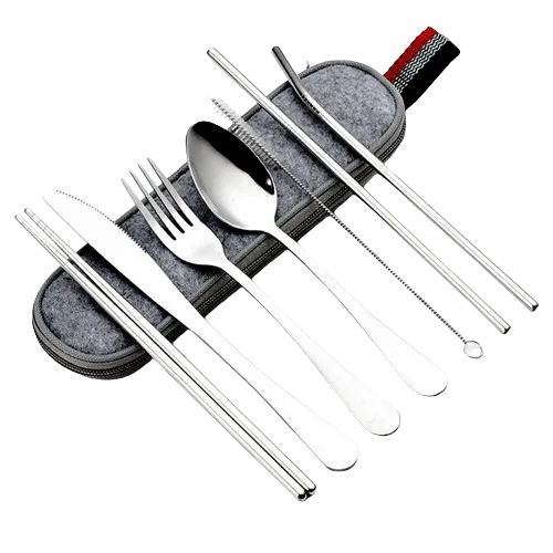 Faroot - 8Pc Stainless Steel Cutlery set in felt bag