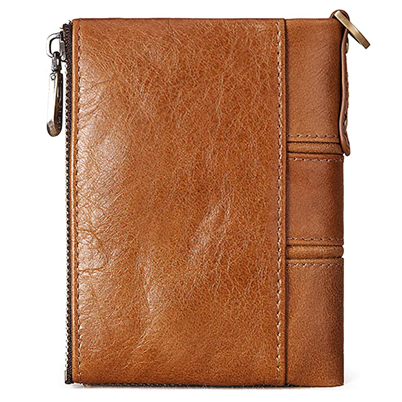 Fashion Genuine Leather Wallet for Men and Women / Luxury Brand Slim Small Wallets