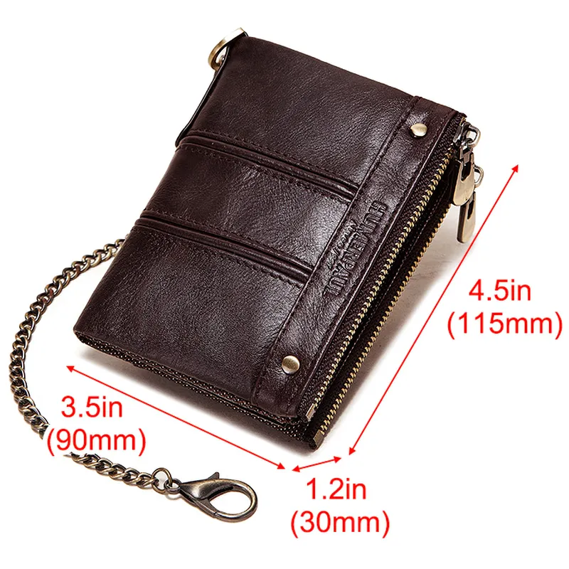 Fashion Genuine Leather Wallet for Men and Women / Luxury Brand Slim Small Wallets