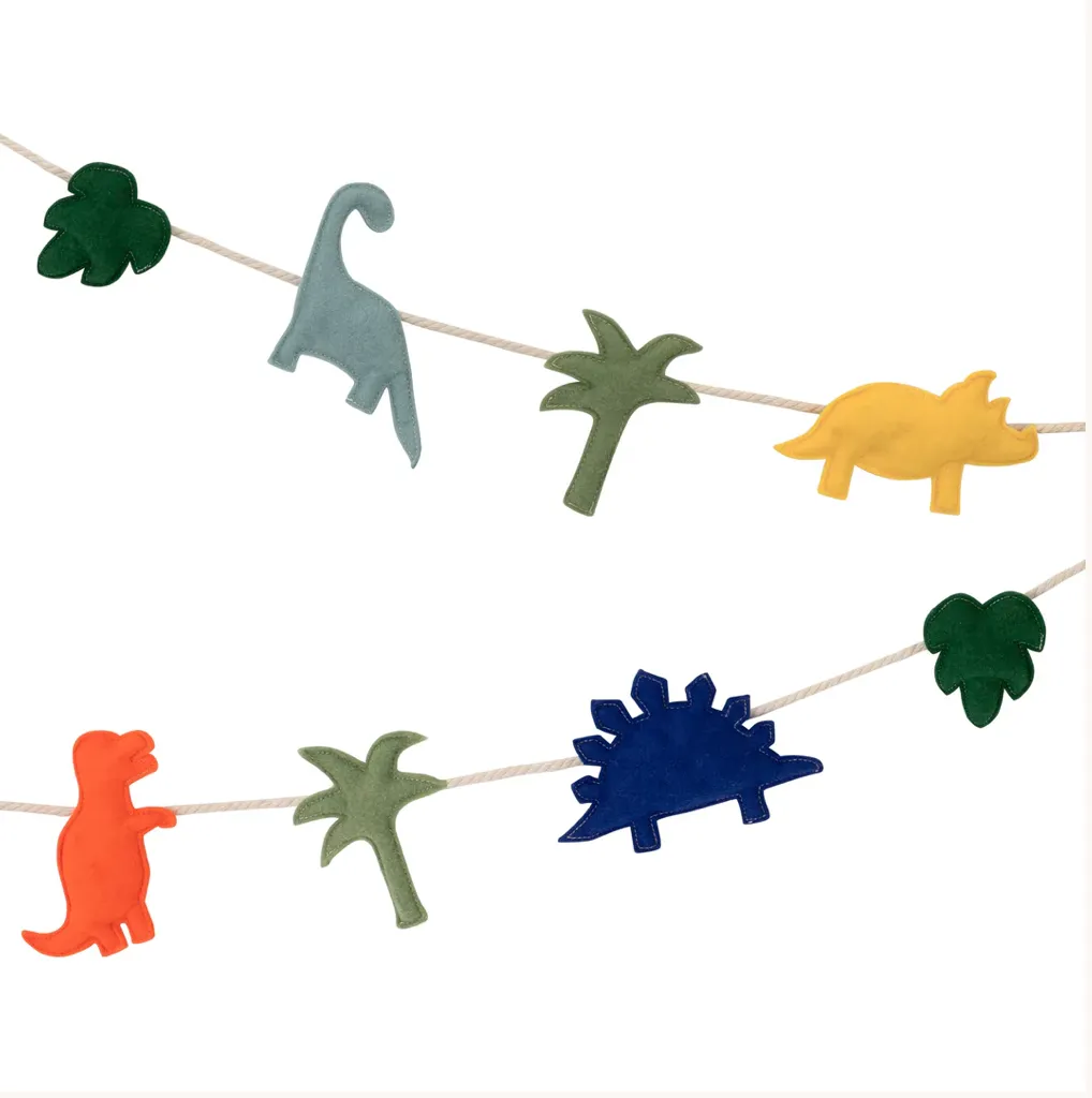 Felt Dinosaur Garland