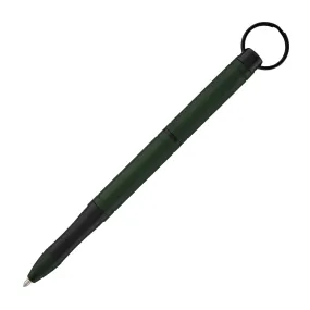 Fisher Space Pen Backpacker Ballpoint Pen in Green Anodized Aluminum with Key Chain