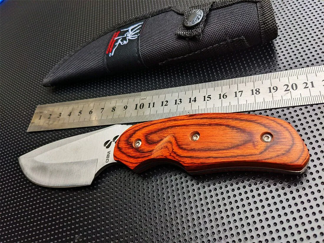 Fixed Knife Outdoor Hunting Camping Survival Knife Master Wood Handle