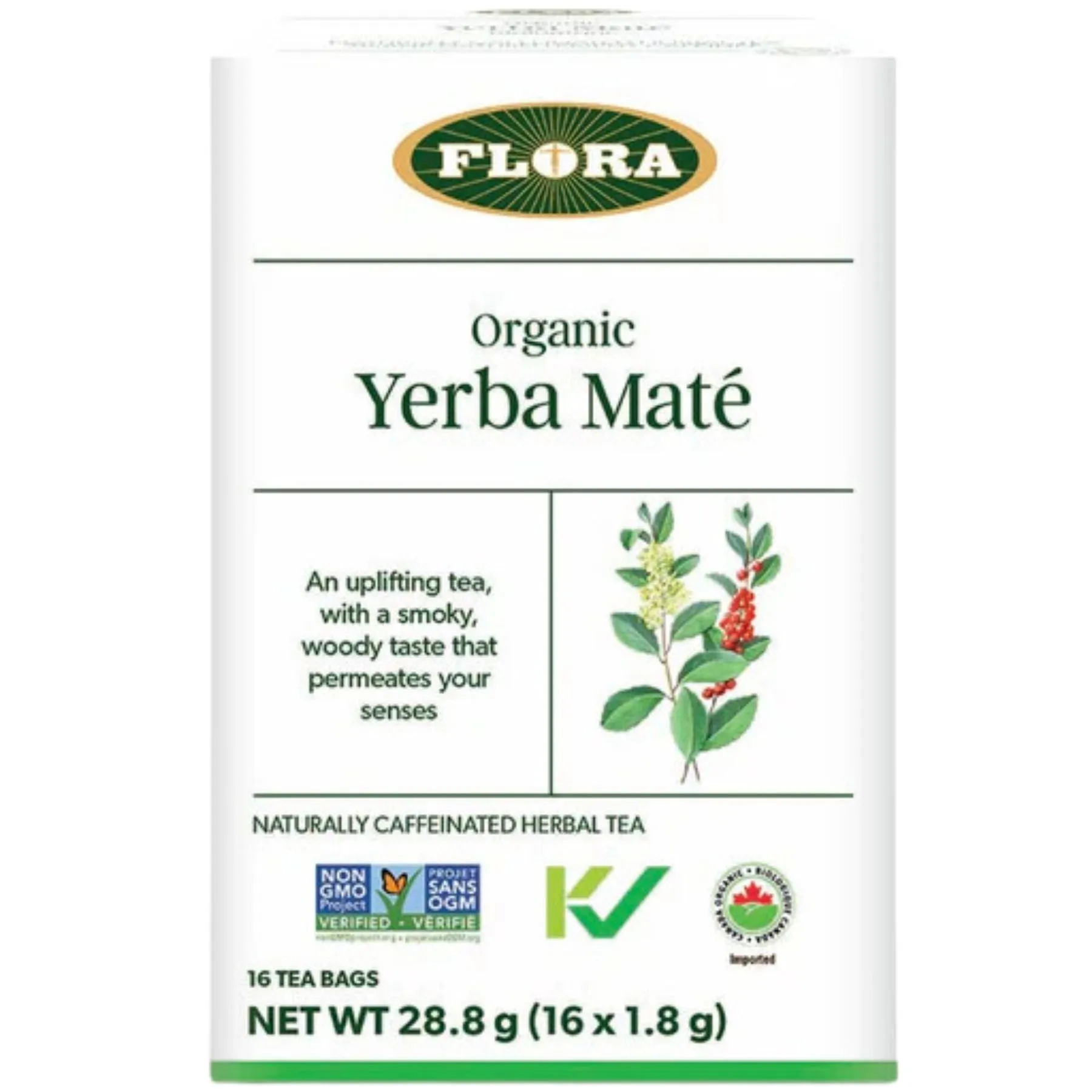 Flora Organic Yerba Maté Tea 16ct