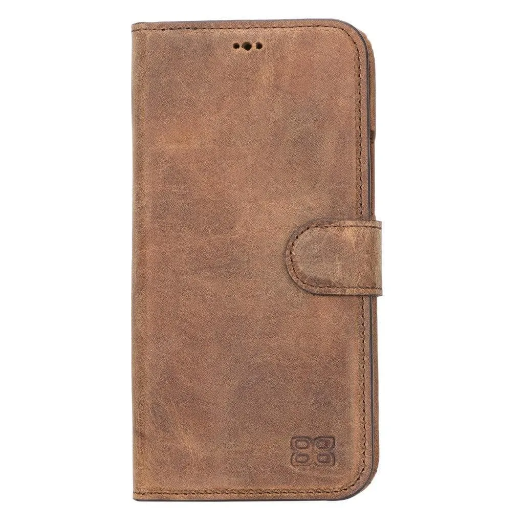 Full Leather Coating Detachable Wallet Case for Apple iPhone 13 Series