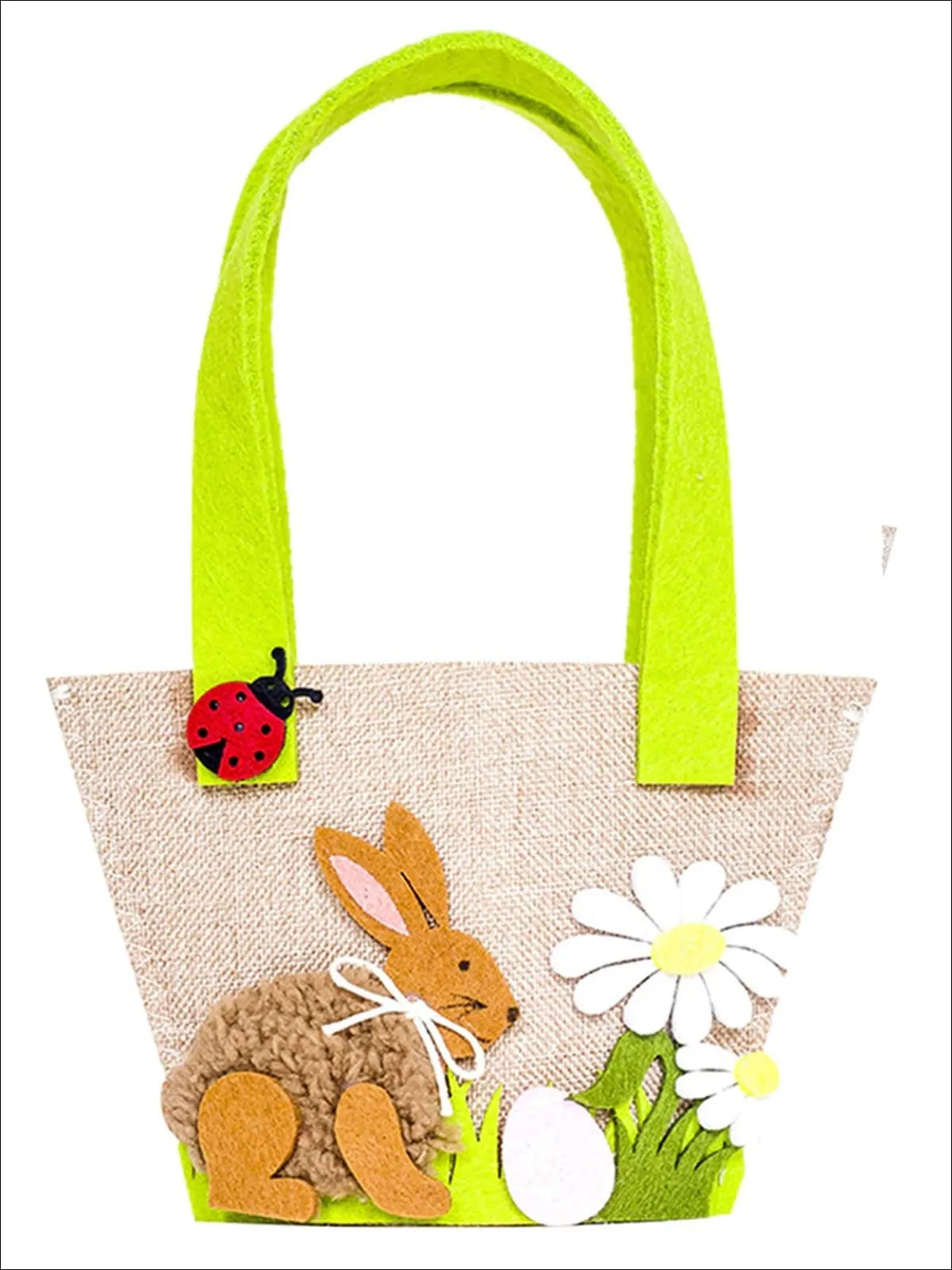 Garden Rabbit Felt Easter Handbag