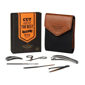 Gentlemen's Hardware: Charcoal Canvas Manicure Set