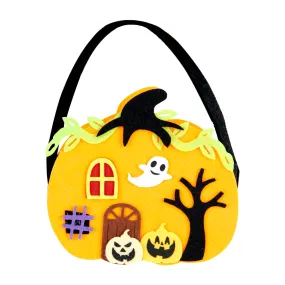 Ghost & Pumpkins Felt Bag