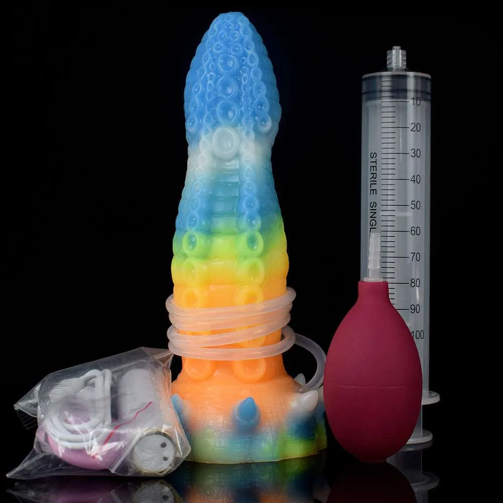 GIGANTEUS- Ejaculating Fantasy Octopus Vibrator with Luminous Function